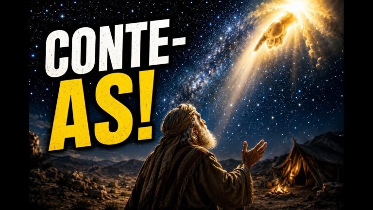 Abraão contempla as estrelas na aliança de Gênesis 15