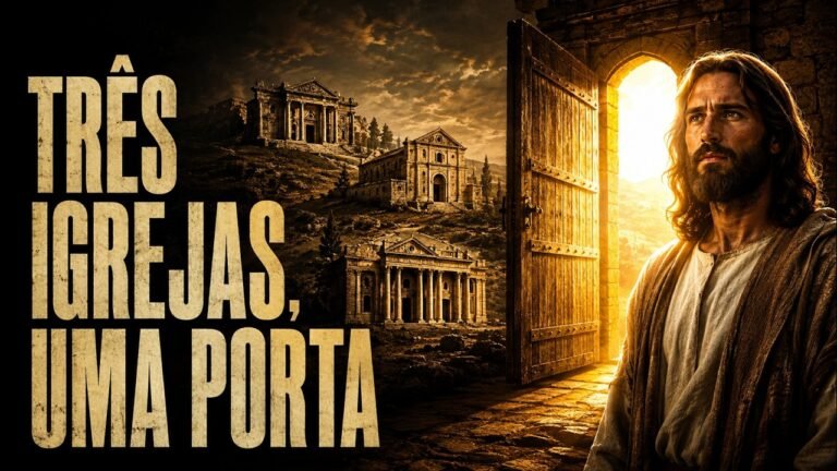 Jesus diante de uma porta, representação da mensagem de Apocalipse 3