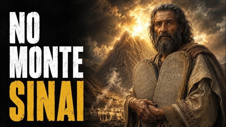 Moisés e os Dez Mandamentos no Monte Sinai
