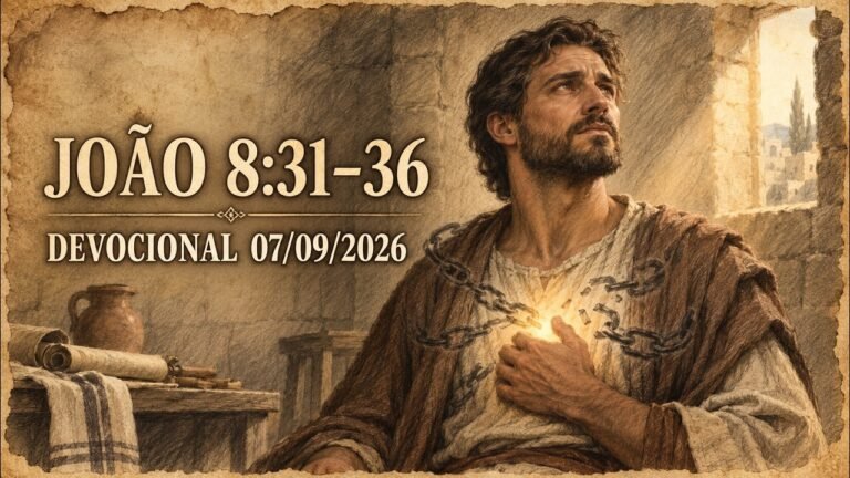 Devocional João 8 — a verdadeira liberdade começa dentro de você